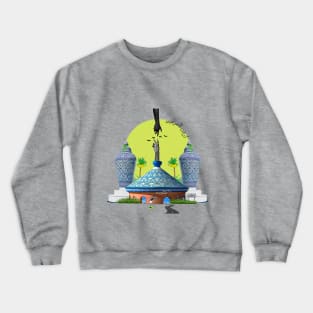 Moroccan city Asfi Tajine Crewneck Sweatshirt